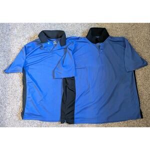 Lot of 2 Culver’s Employee Uniform Polo Shirts Blue/Black Size Large & XL (Ceu2)